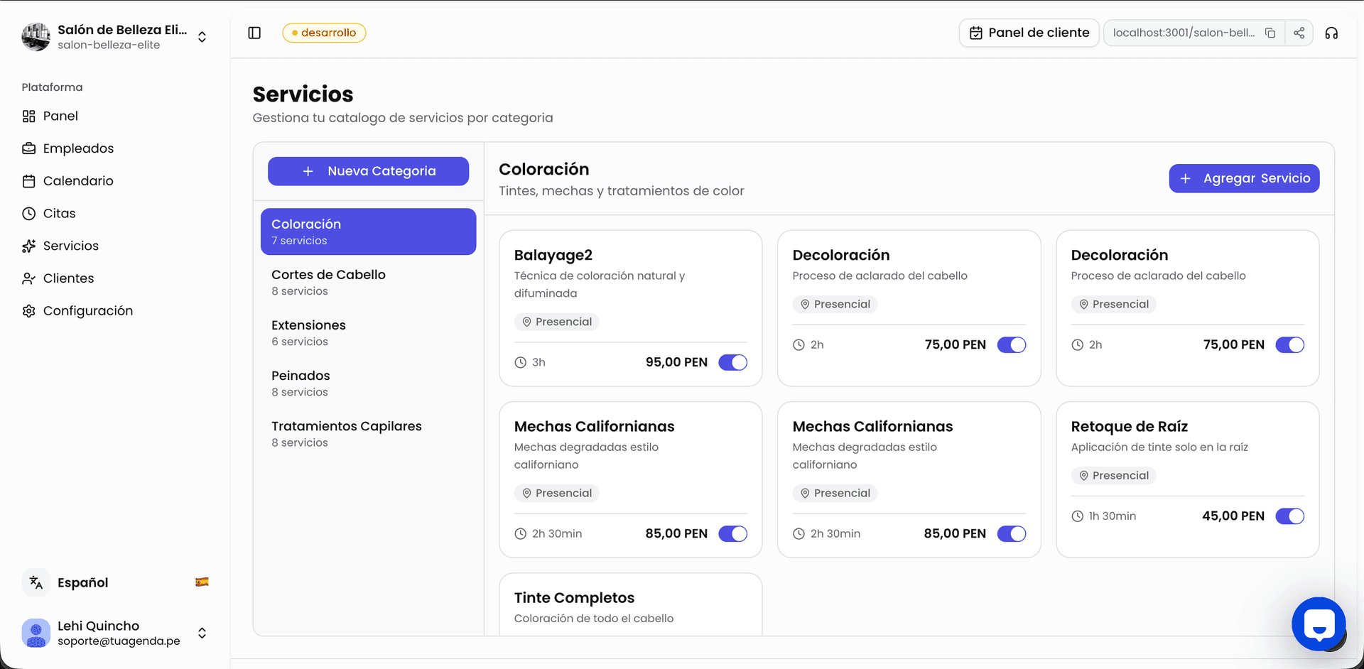 Configura tu negocio