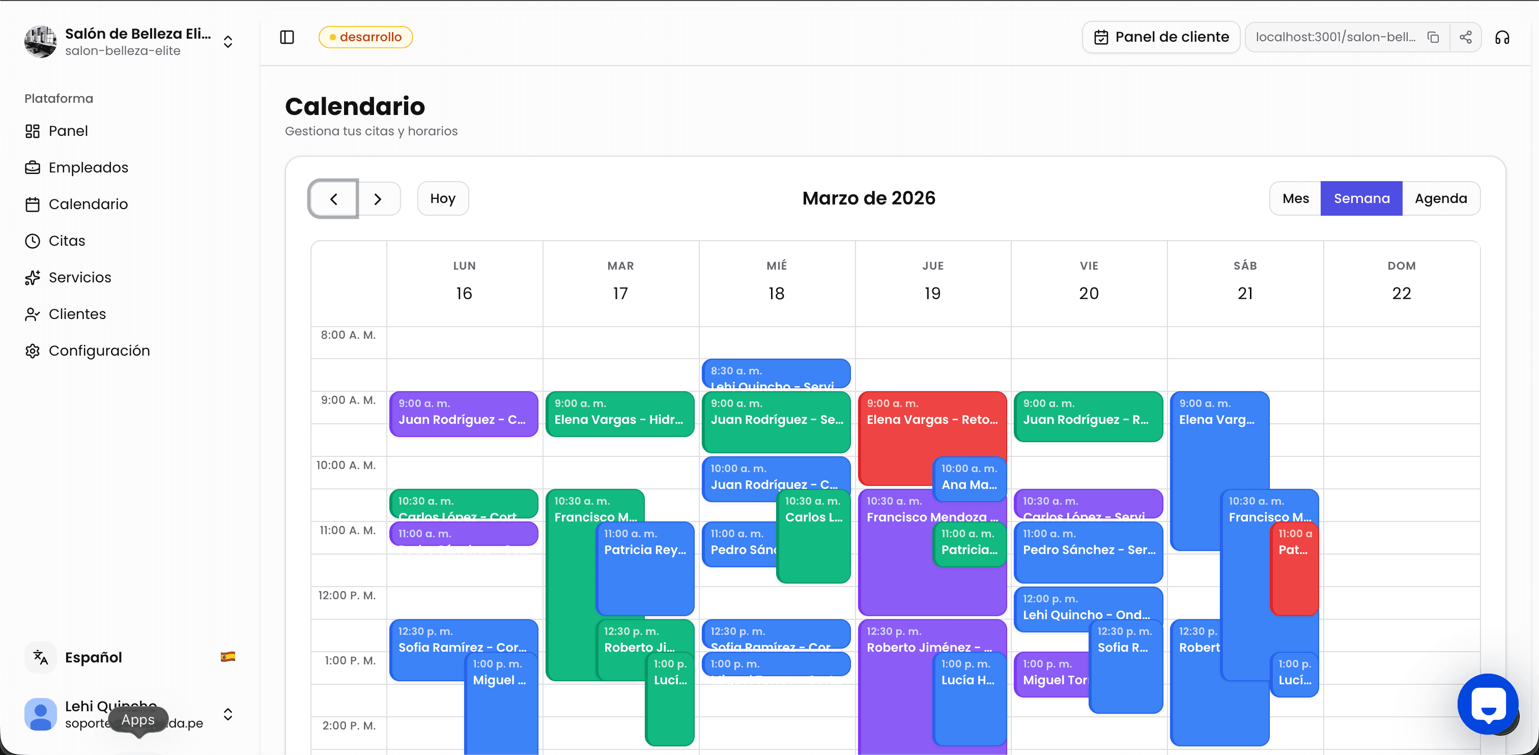 Calendario Interactivo